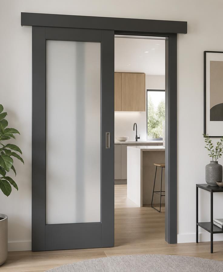 Glass insert door